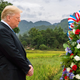 Illustration for article titled Trump Solemnly Lays Wreath At Site Where He Would Have Died During Vietnam War If He Weren’t Richem/em